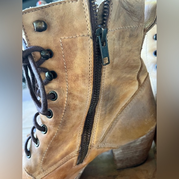 BedStu boot lace up tan rustic size 11 - Picture 4 of 8